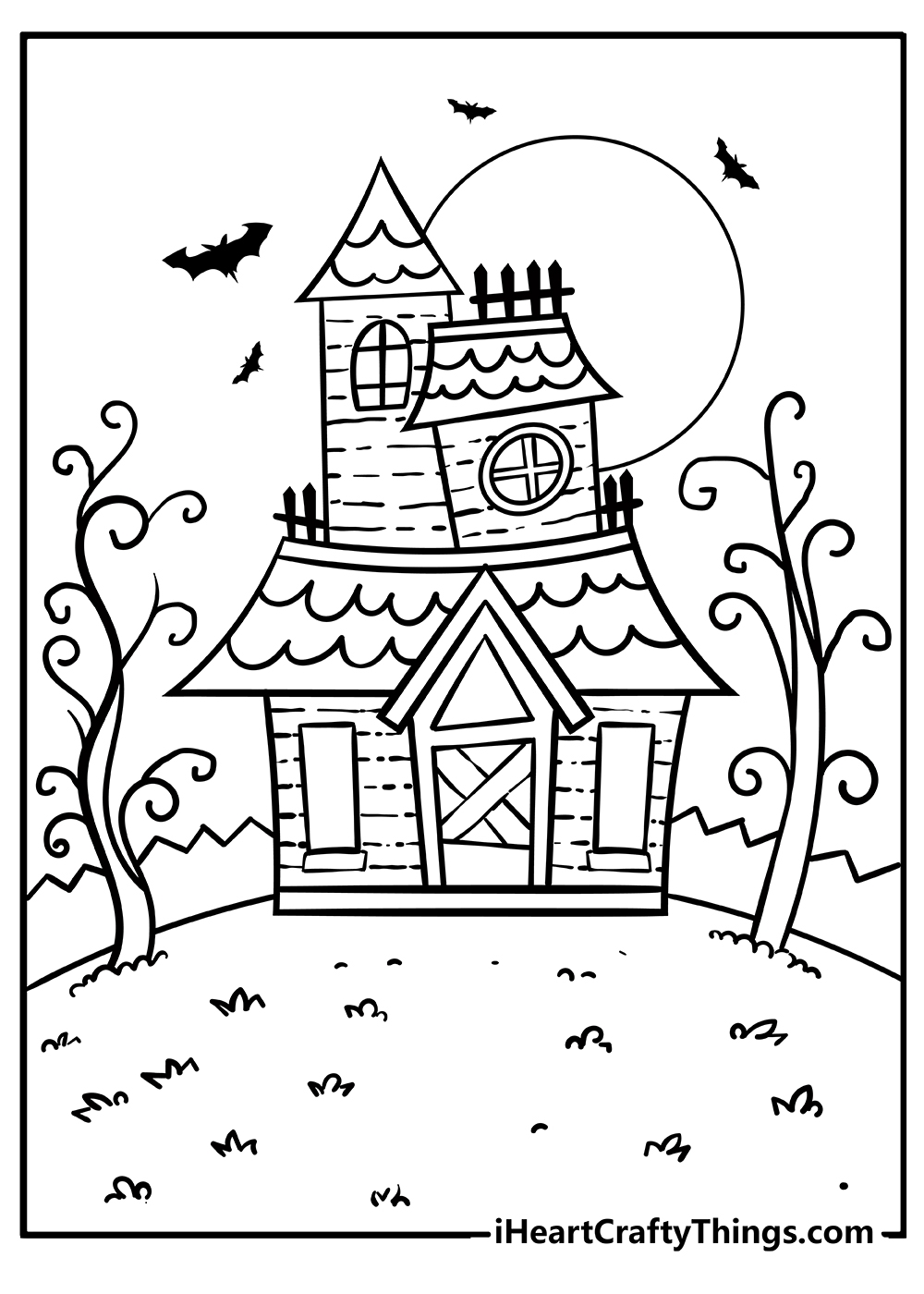 15 Haunted House Coloring Pages 100 Free PDF Printables 