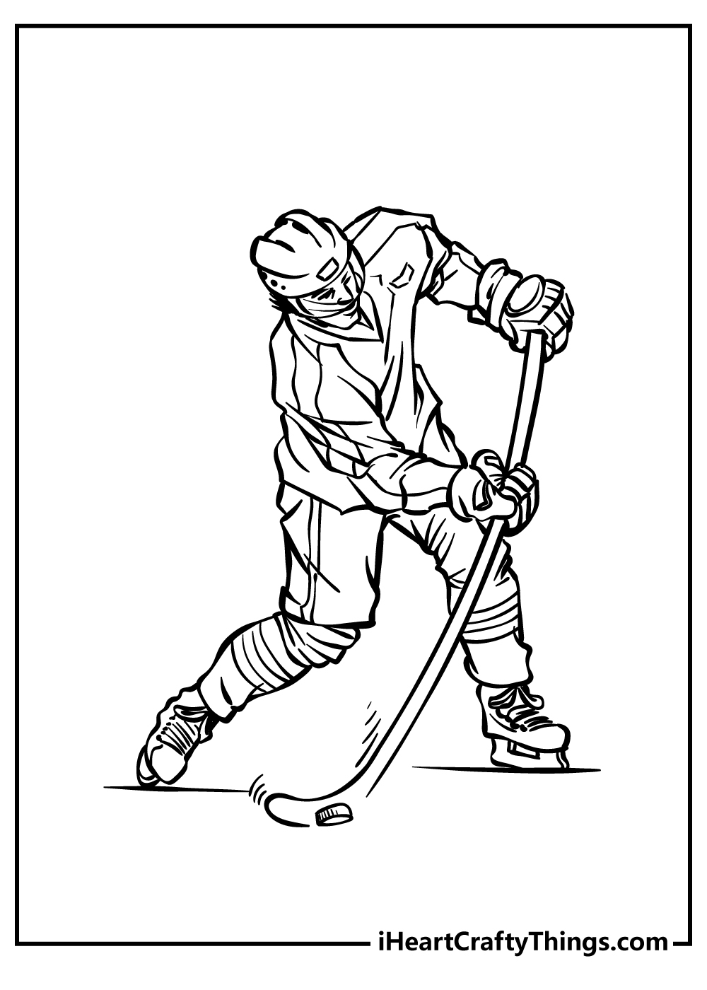 Printable Hockey Coloring Pages