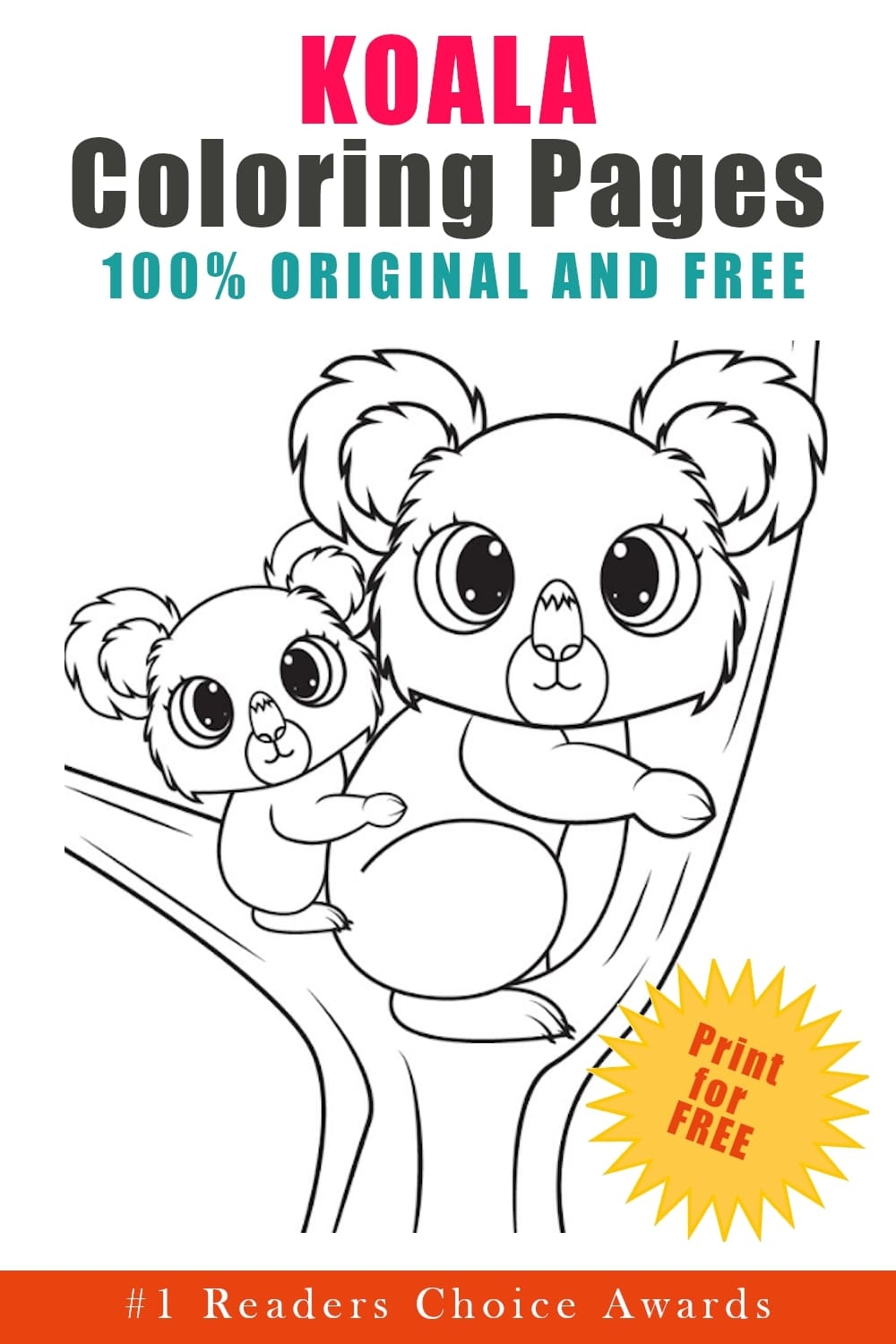 Free Coloring Pages Of Koala Bears