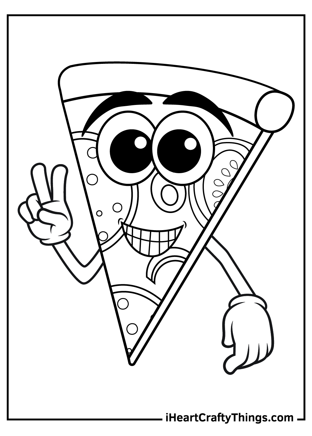 15 Pizza Coloring Pages Printable Cute Free PDF Sheets 