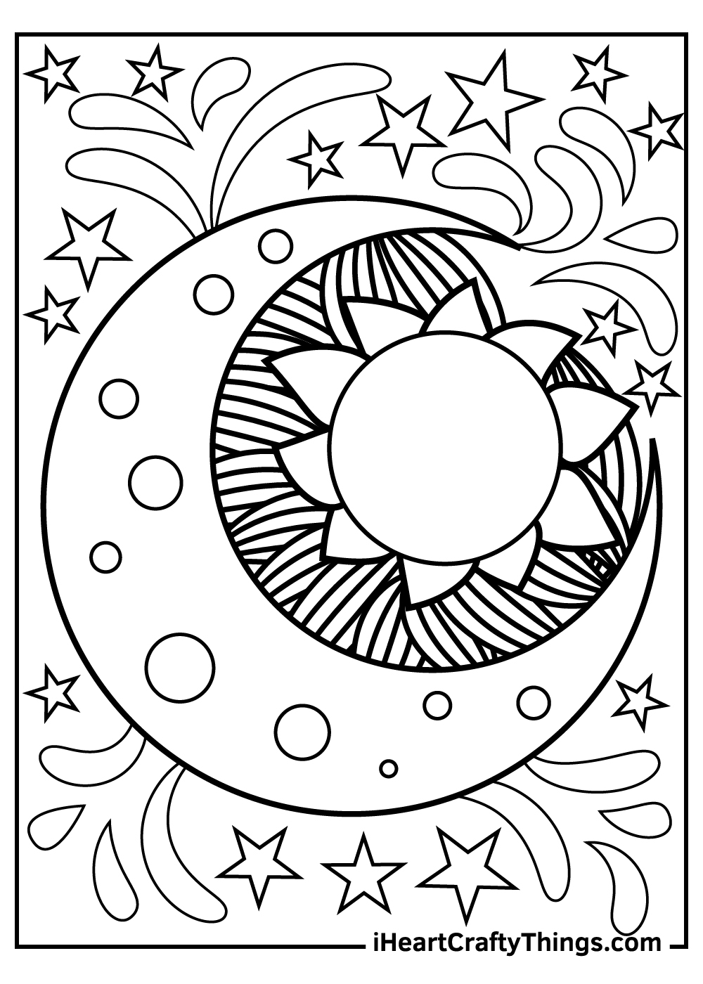 15 Sun And Moon Coloring Pages 100 Free Printables 