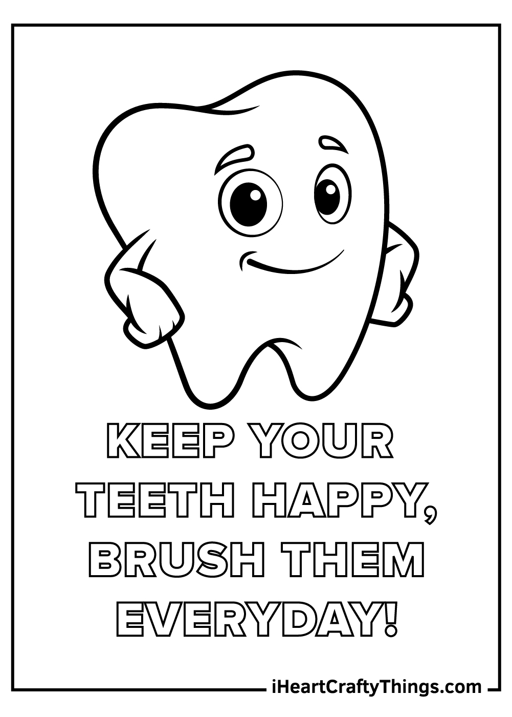 15 Tooth Coloring Pages 100 Free Printables 
