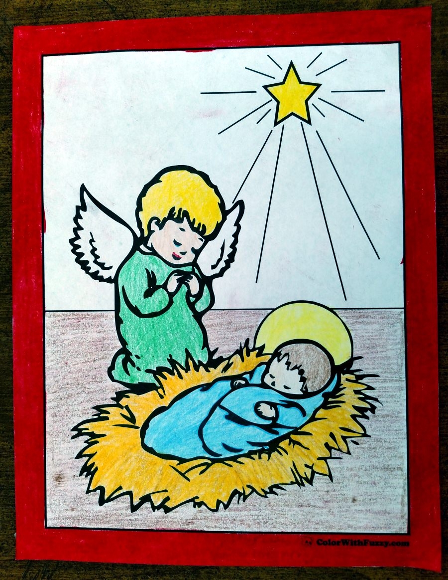151 Kids Christmas Coloring Pictures Nativities Merry Christmas 