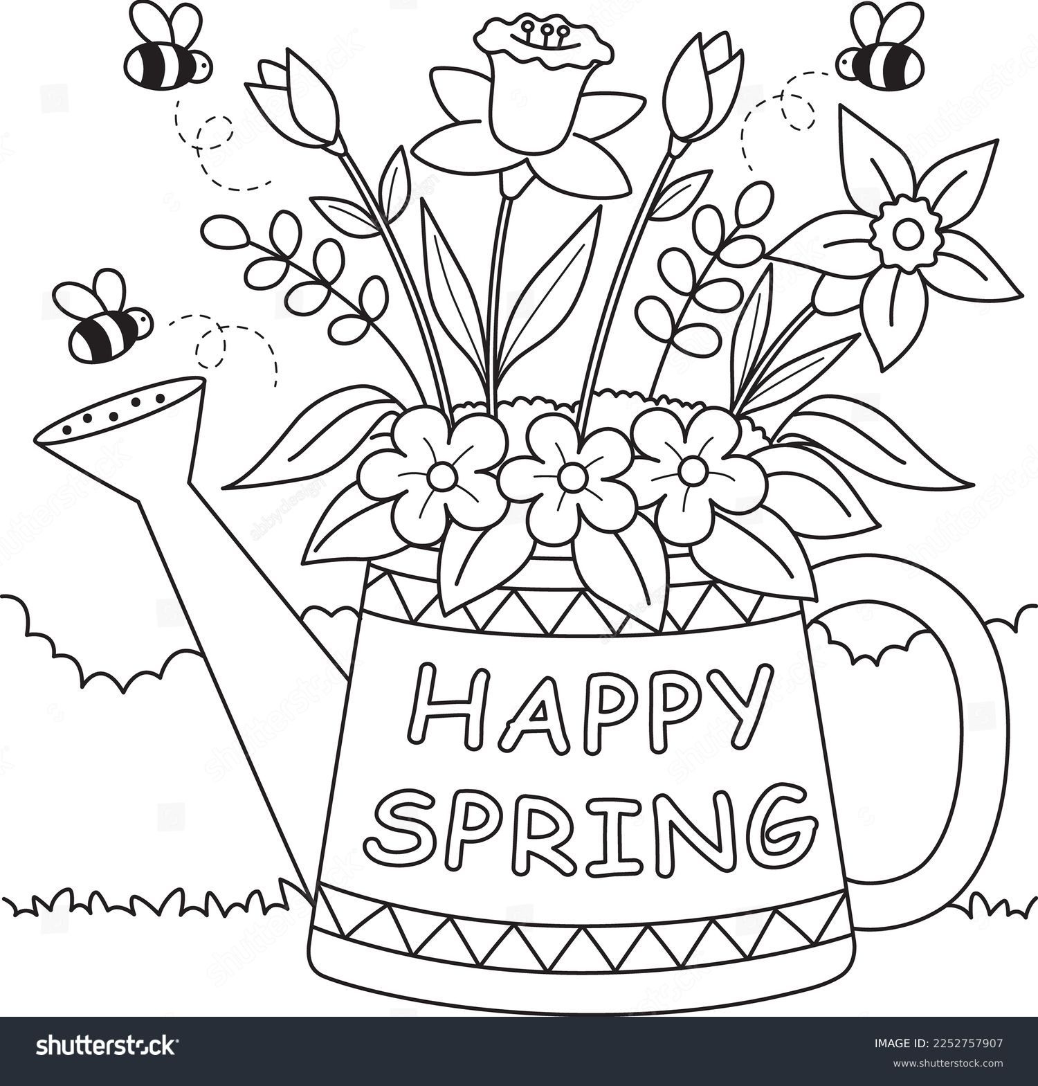 175 Thousand Coloring Pages Spring Royalty Free Images Stock Photos Pictures Shutterstock