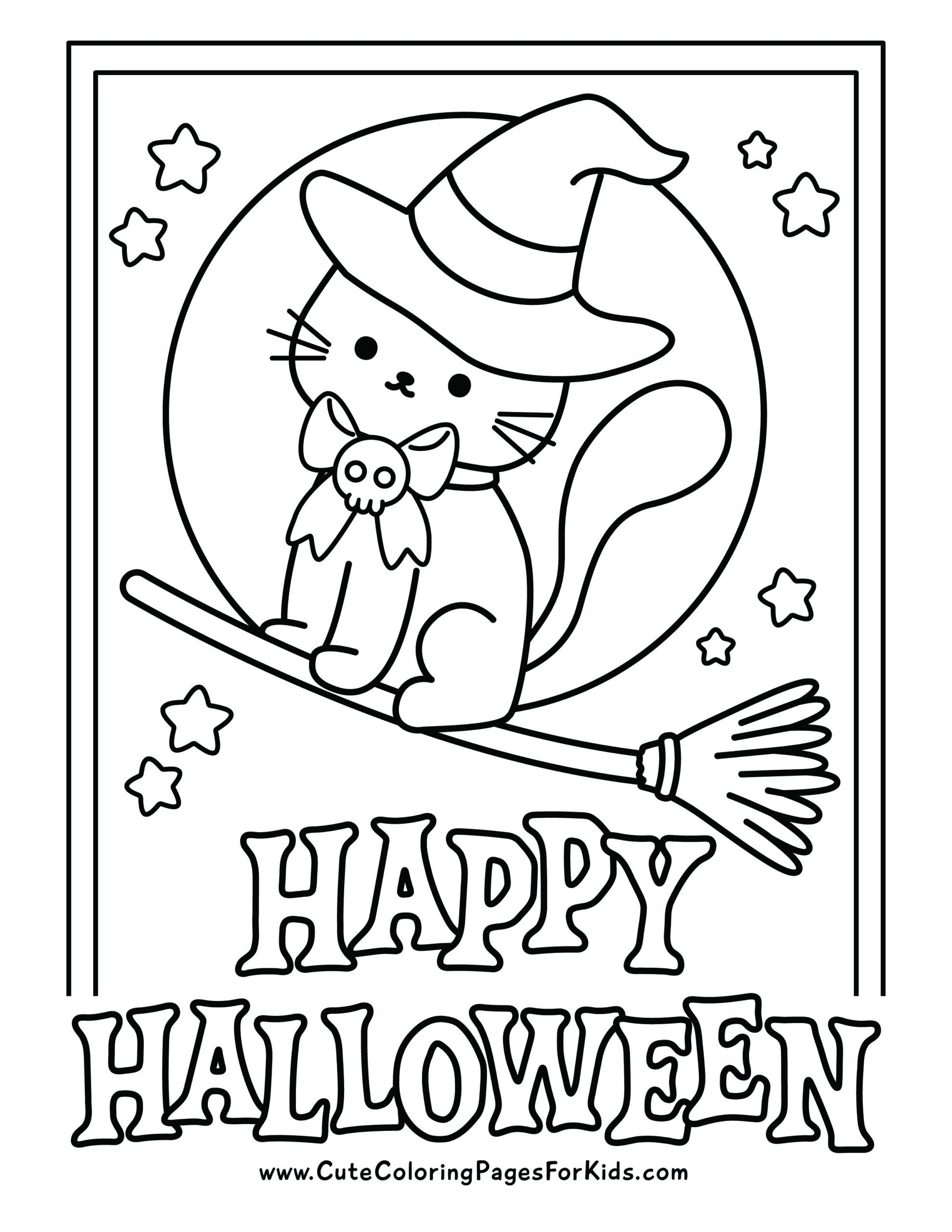 Witch Coloring Pages Free