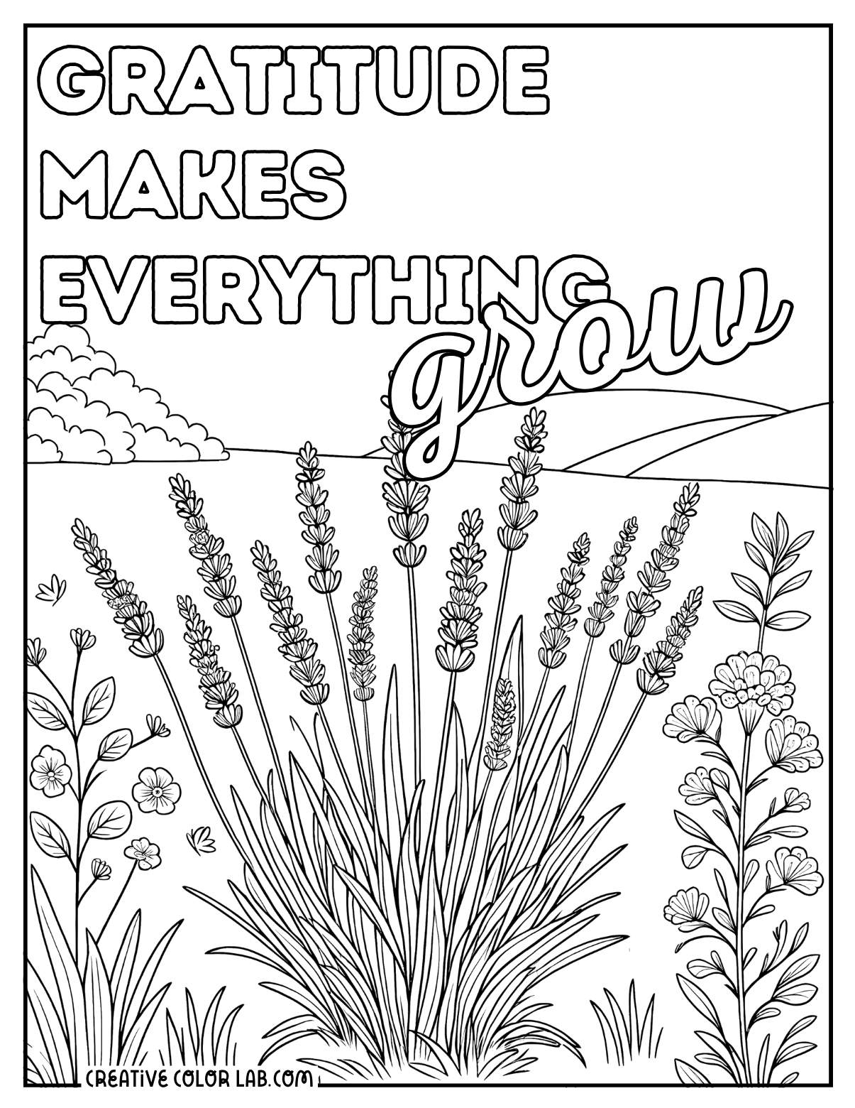 18 Grateful Coloring Pages Free PDF Printables