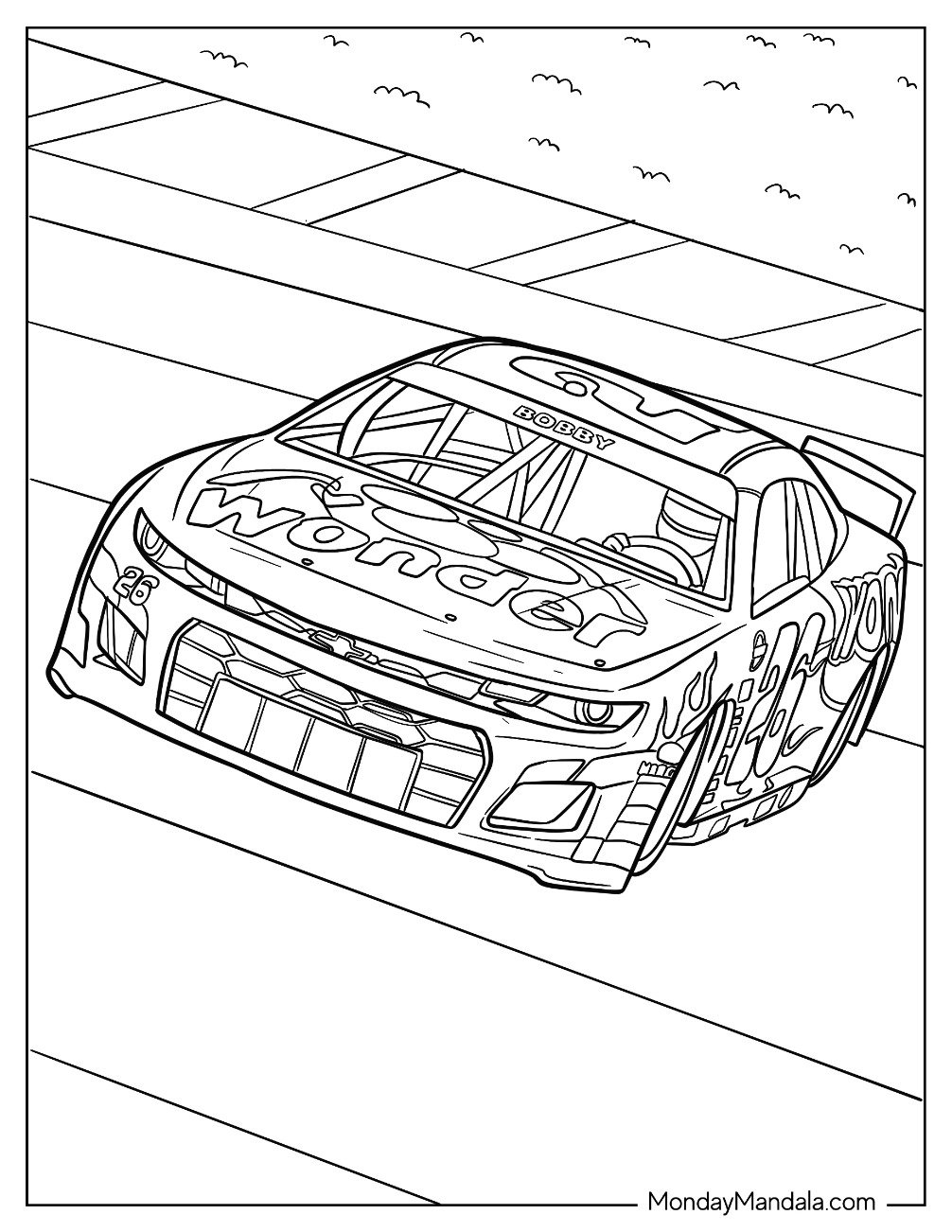 18 NASCAR Coloring Pages Free PDF Printables 
