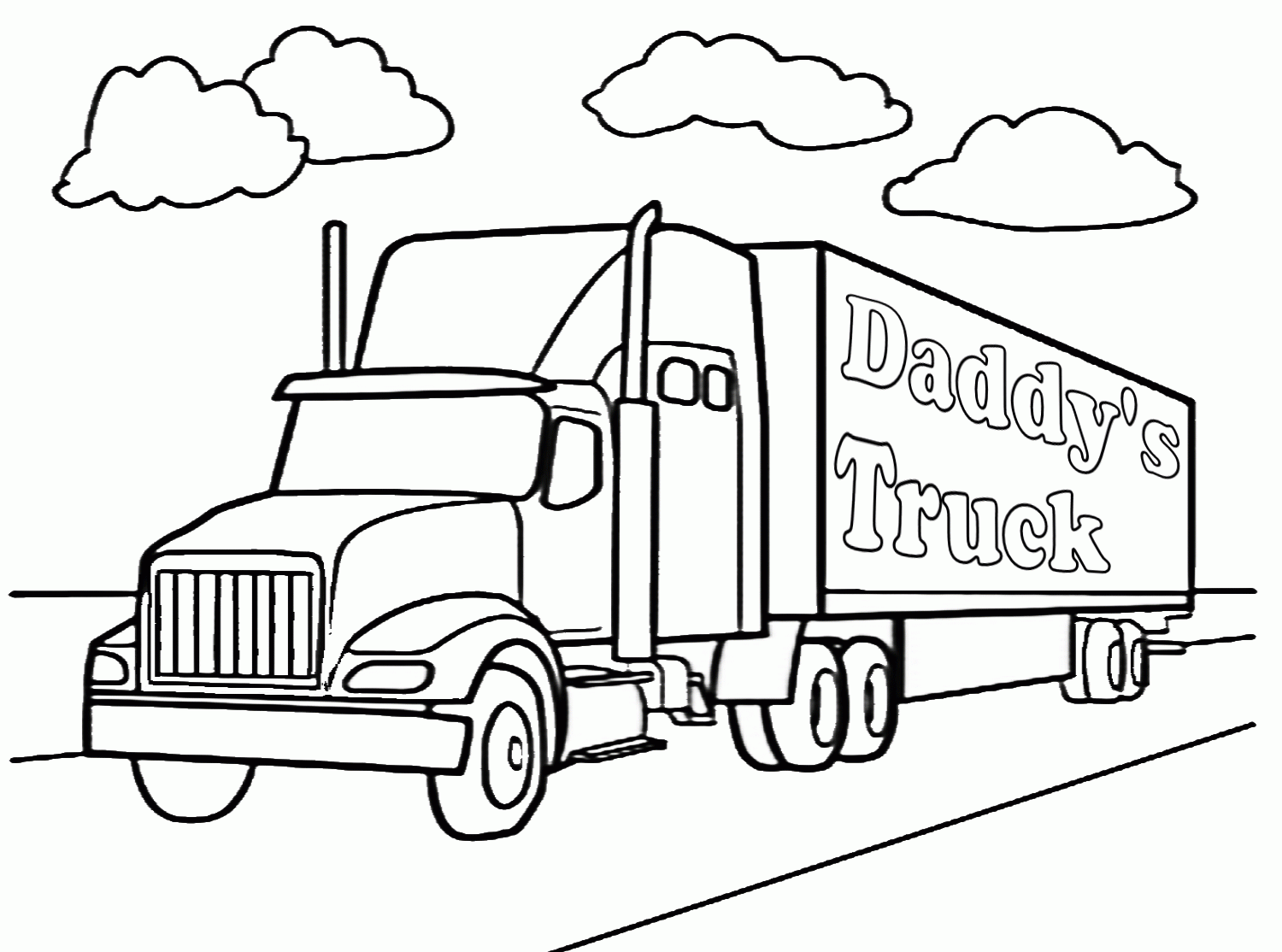 18 Wheeler Coloring Pages Adding Fun And Creativity To Transportation Education