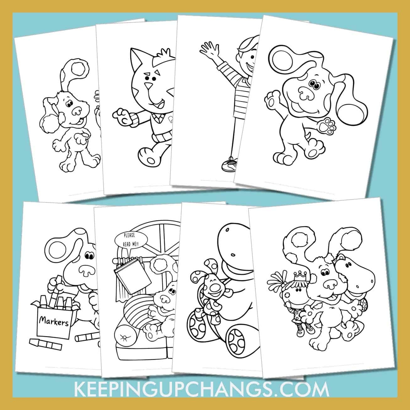 Blues Clues Coloring Pages Printable