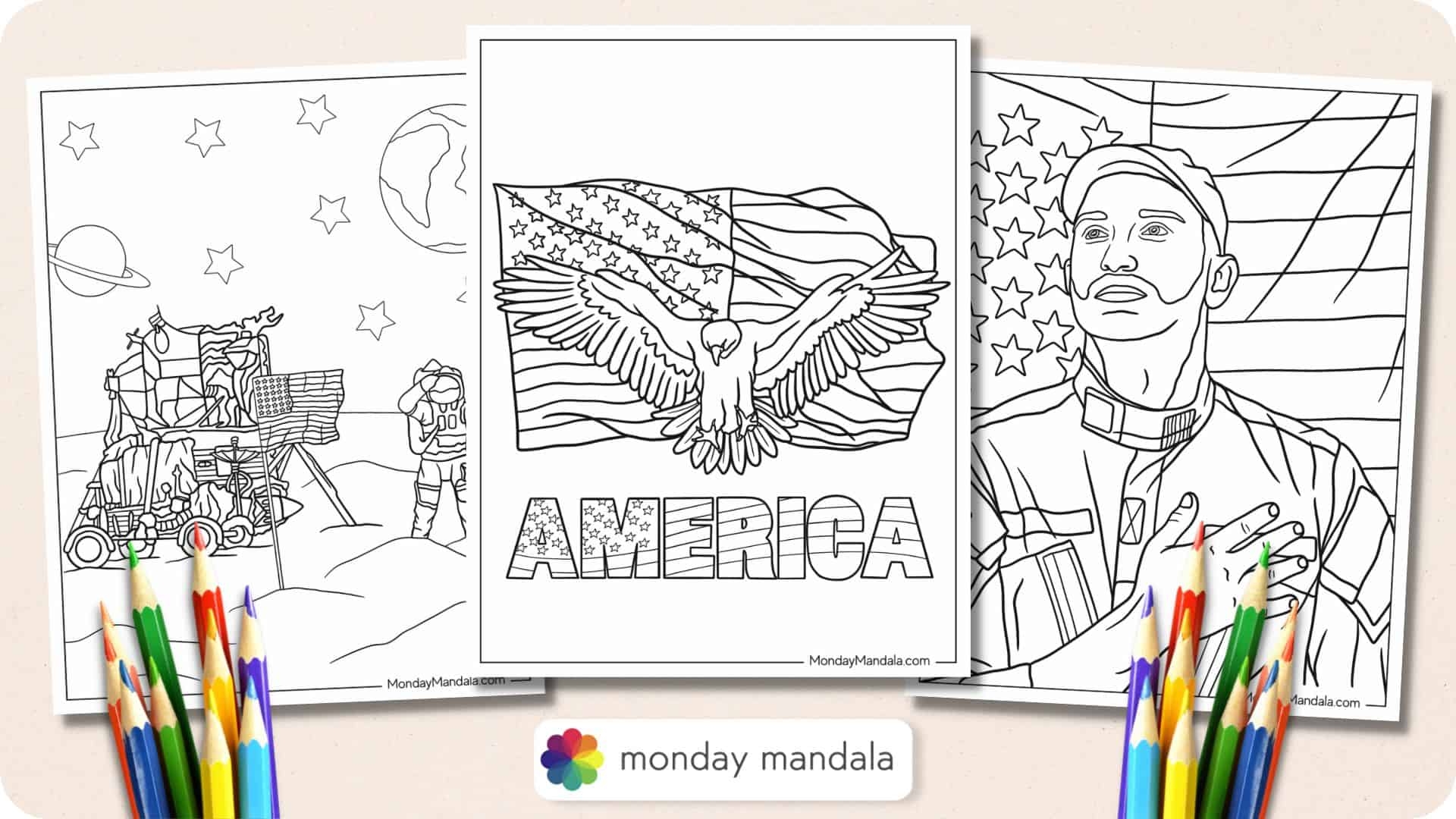 20 American Flag Coloring Pages Free PDF Printables 