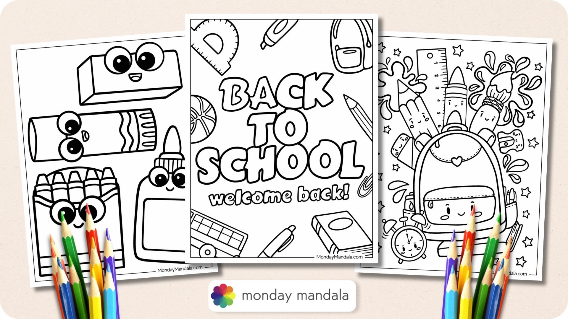 20 Back To School Coloring Pages Free Printables 