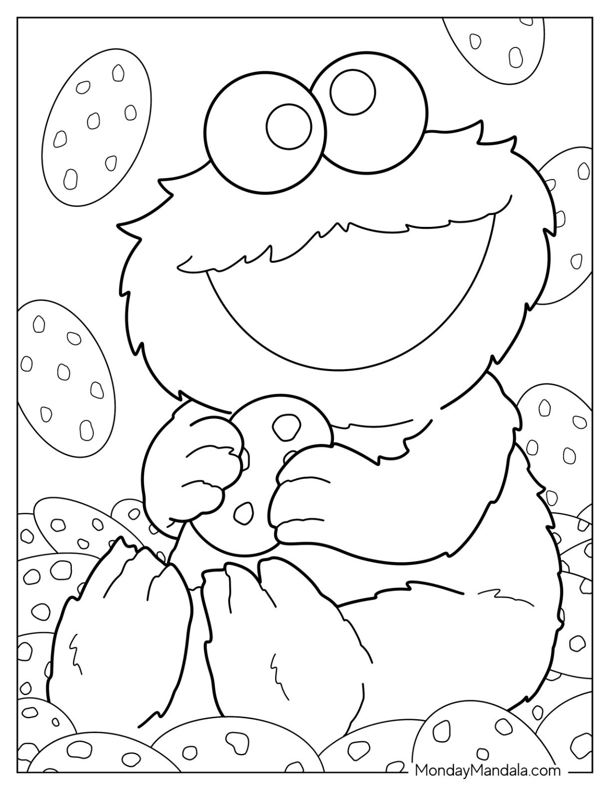 Printable Cookie Coloring Pages