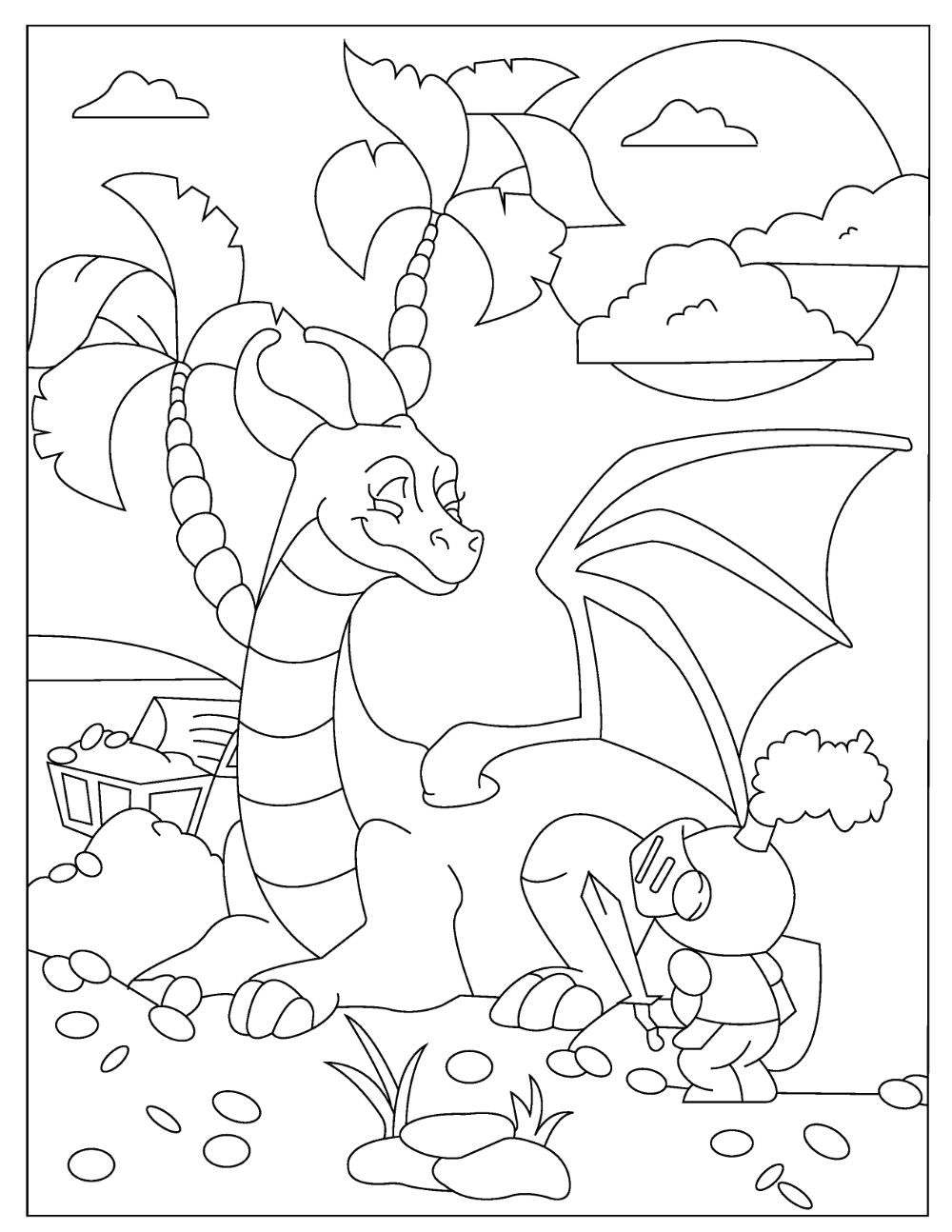 Printable Coloring Pages Dragon