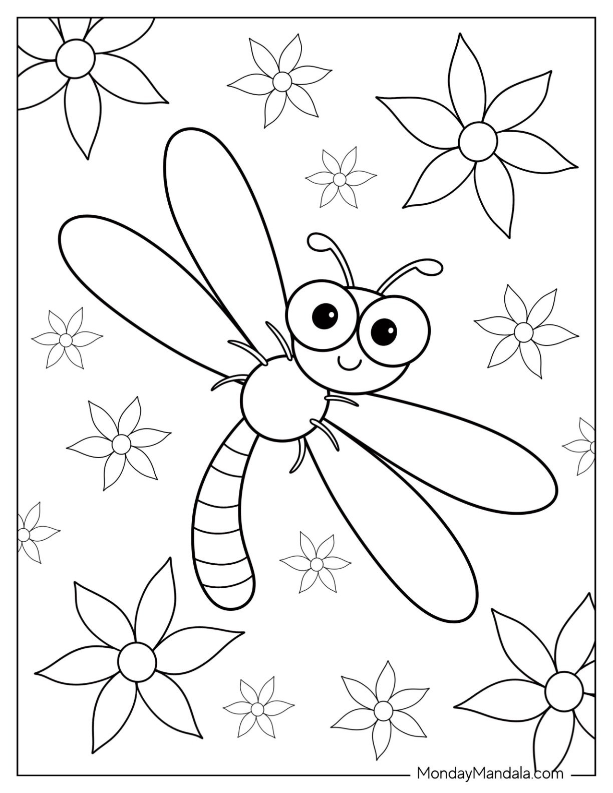 20 Dragonfly Coloring Pages Free PDF Printables 