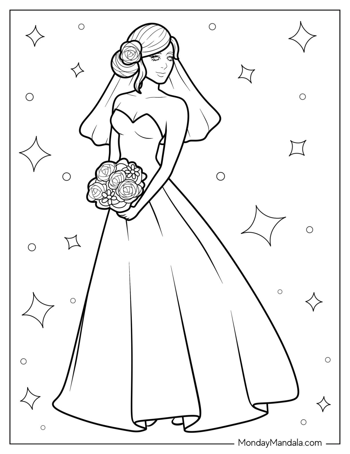20 Dress Coloring Pages Free PDF Printables 