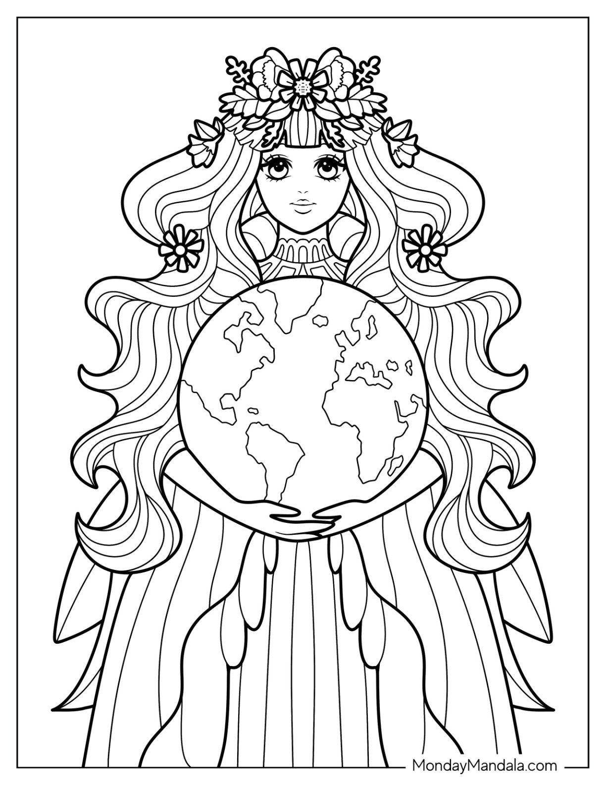 20 Earth Coloring Pages Free PDF Printables