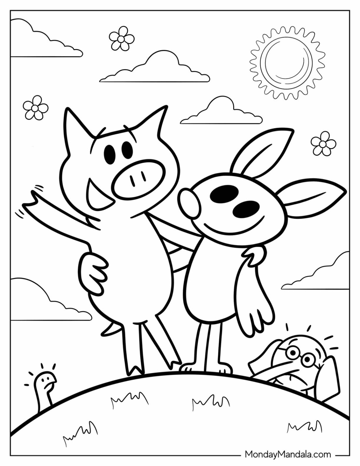 20 Elephant Piggie Coloring Pages Free PDF Printables 