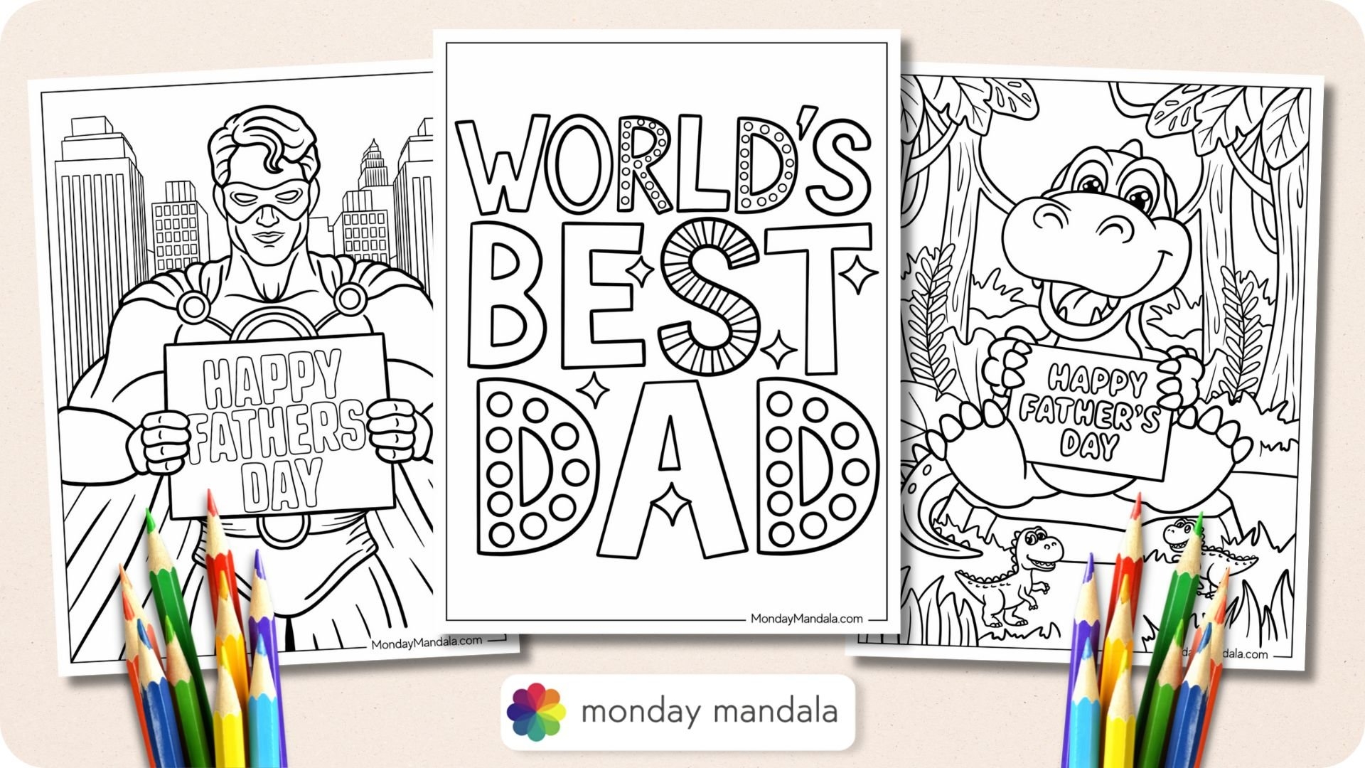 20 Father s Day Coloring Pages Free PDF Printables 