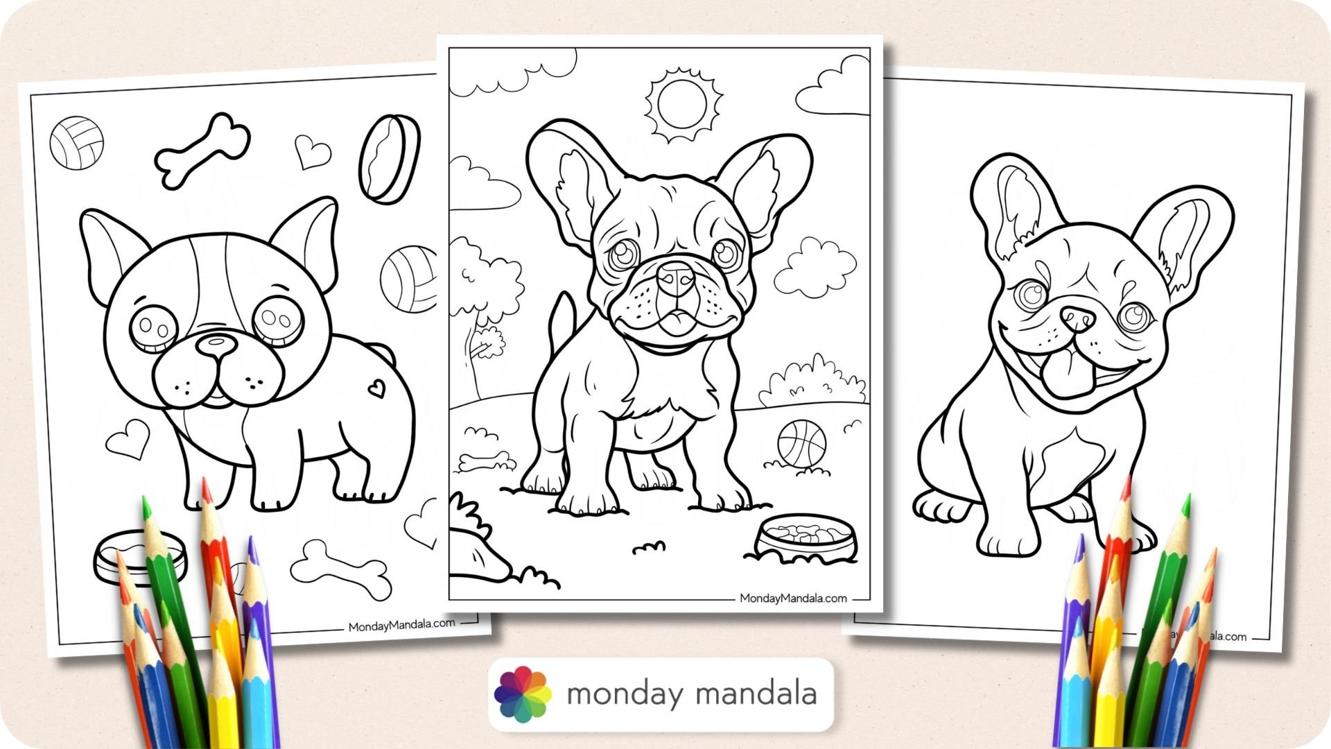 20 French Bulldog Coloring Pages Free PDF Printables 