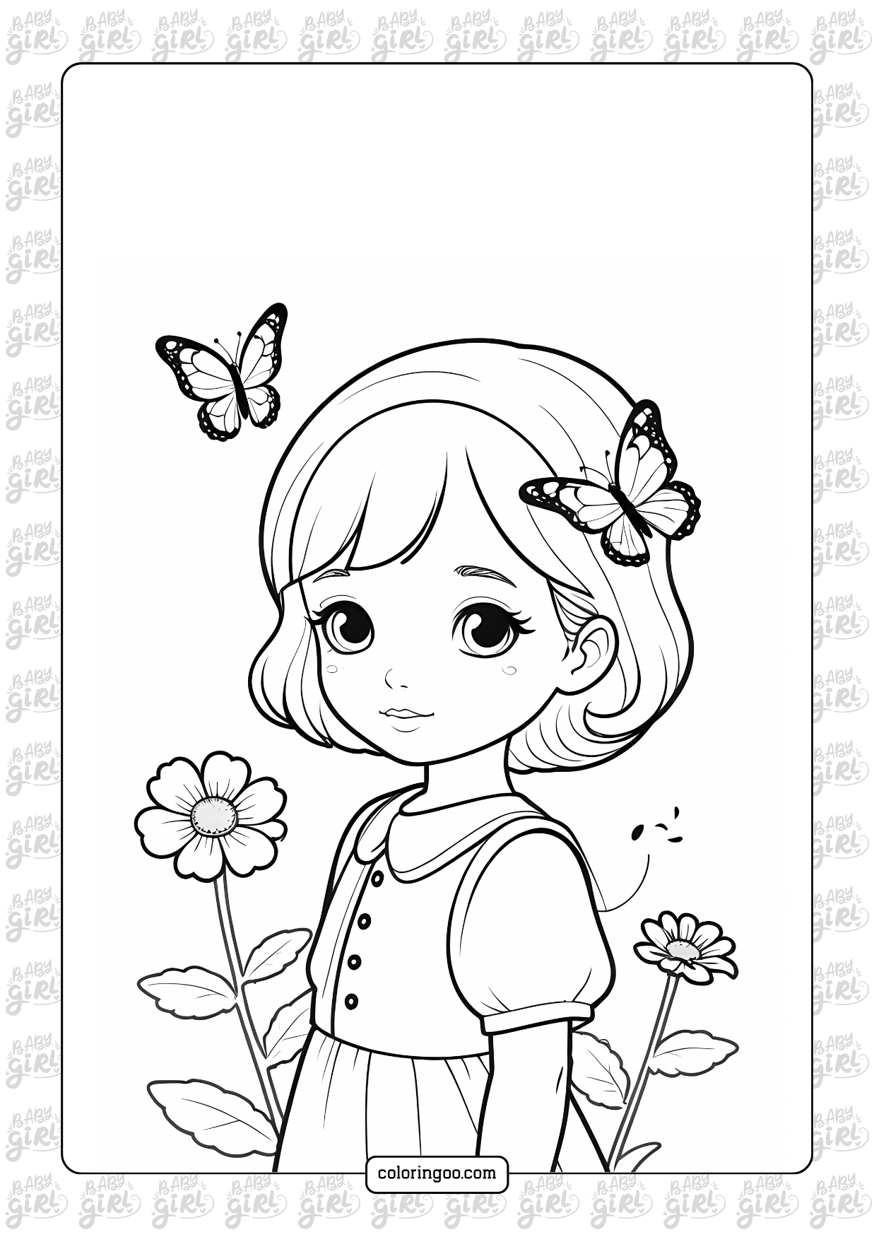 20 Girl Coloring Pages All Free Pdf Printables 