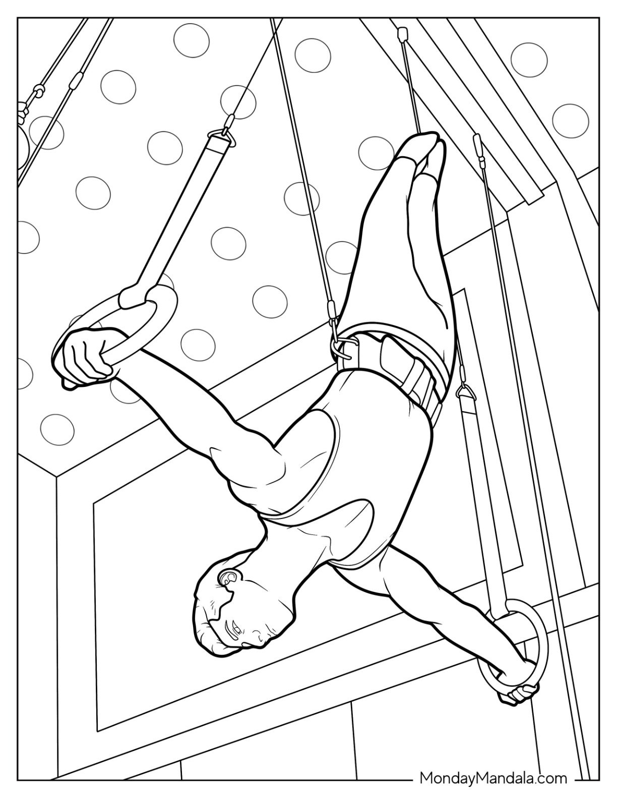Gymnastics Coloring Pages Free