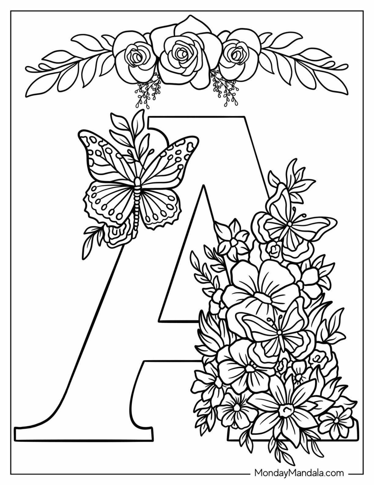 Printable Coloring Pages Letters