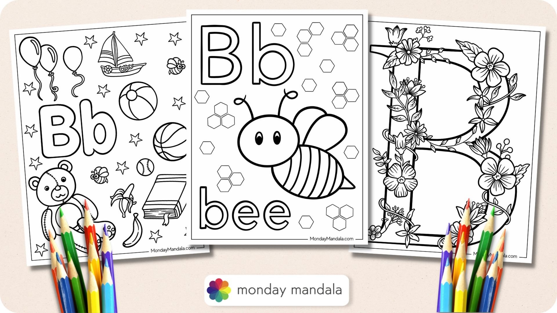 20 Letter B Coloring Pages Free PDF Printables 