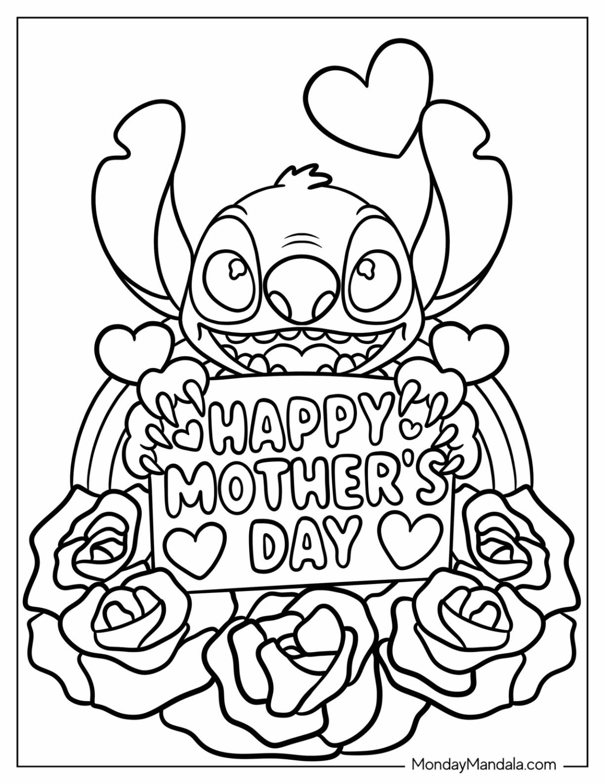 Free Printable Happy Mothers Day Coloring Pages