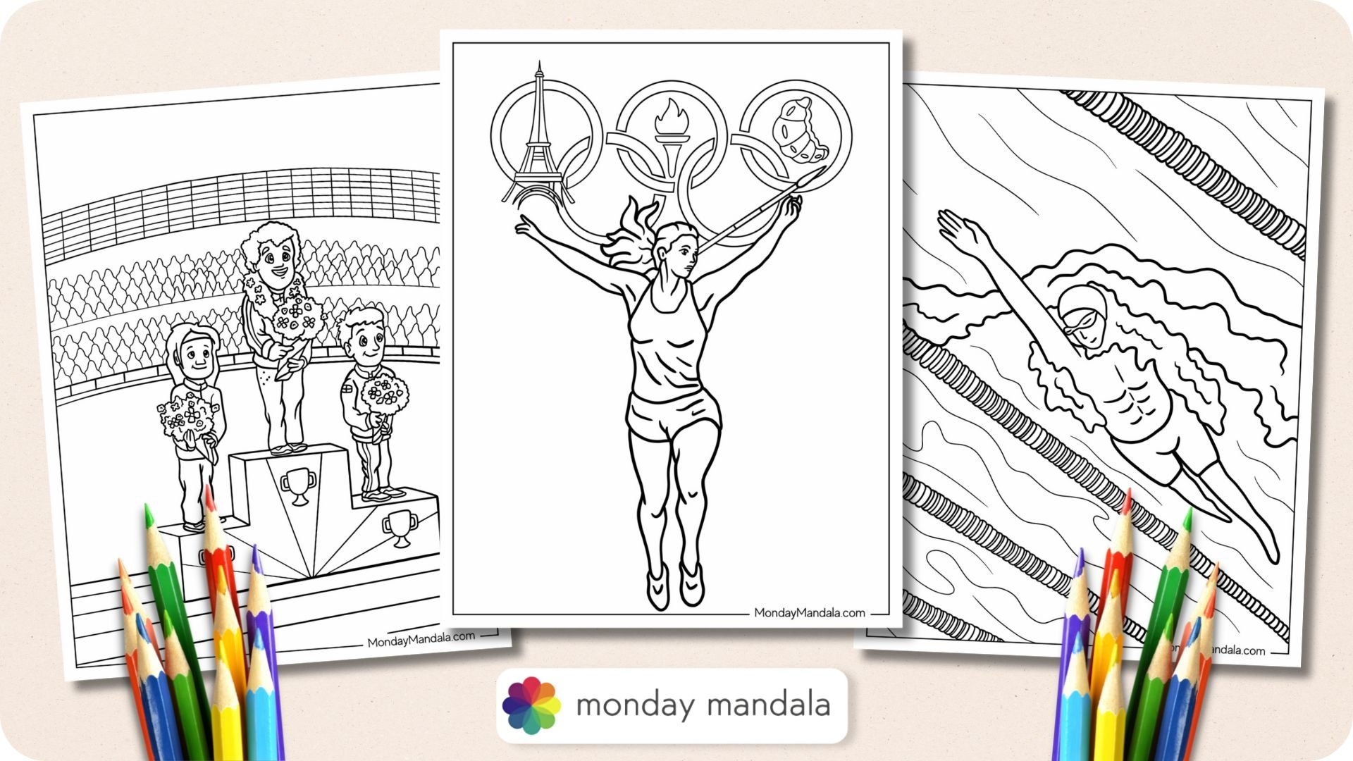 20 Olympics Coloring Pages Free PDF Printables 