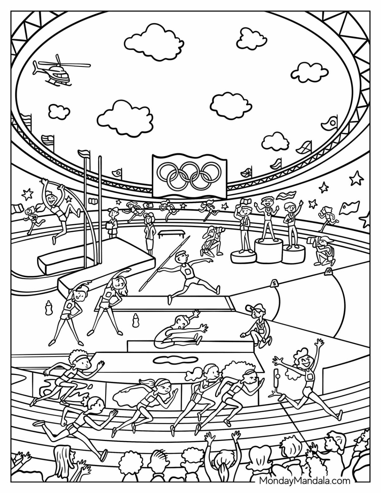 20 Olympics Coloring Pages Free PDF Printables 