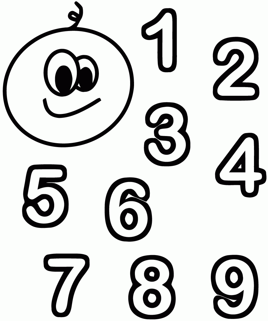20 Printable Numbers Coloring Pages Coloring Page Preschool Worksheets Library