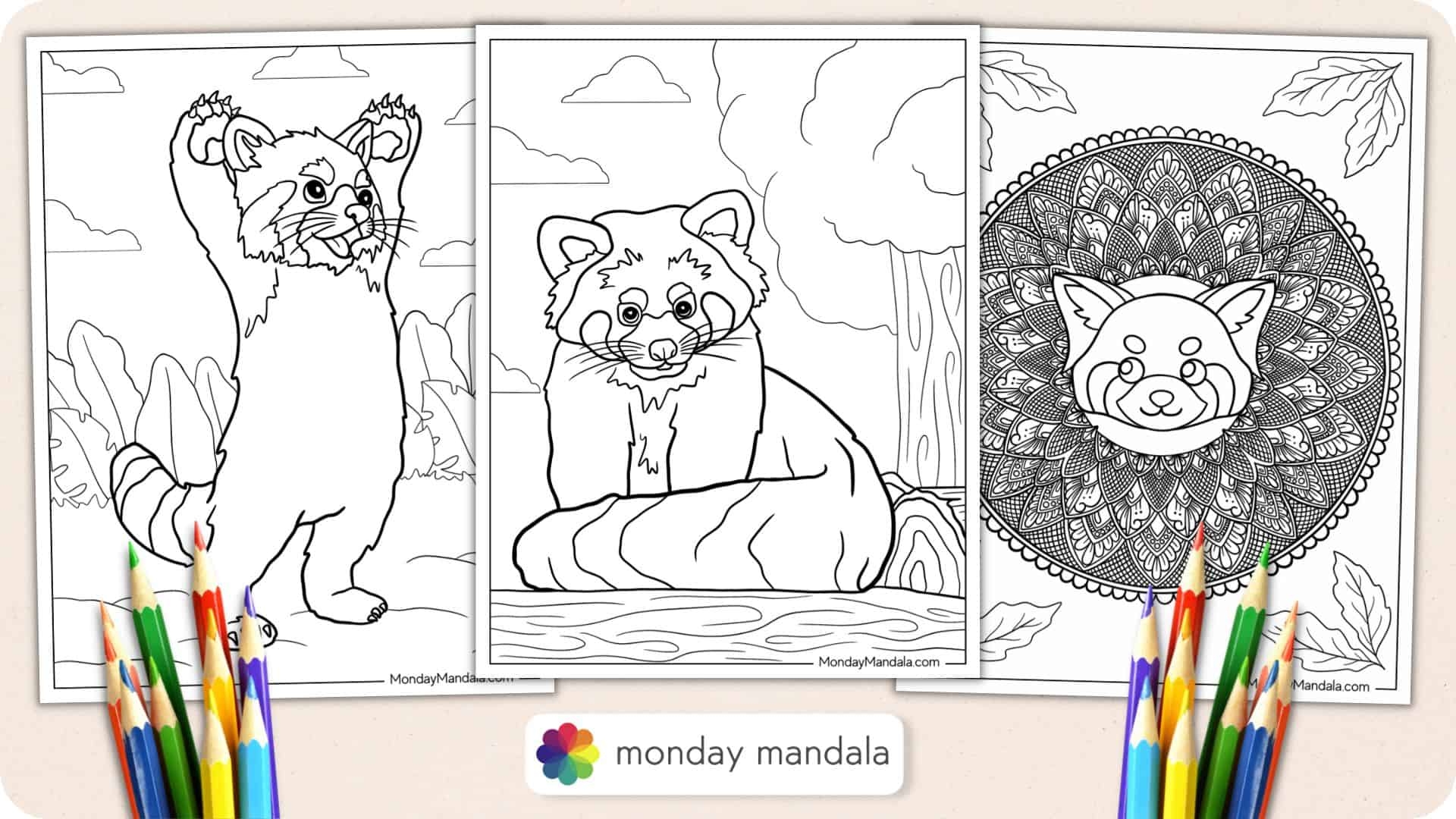 Cute Panda Coloring Pages Printable