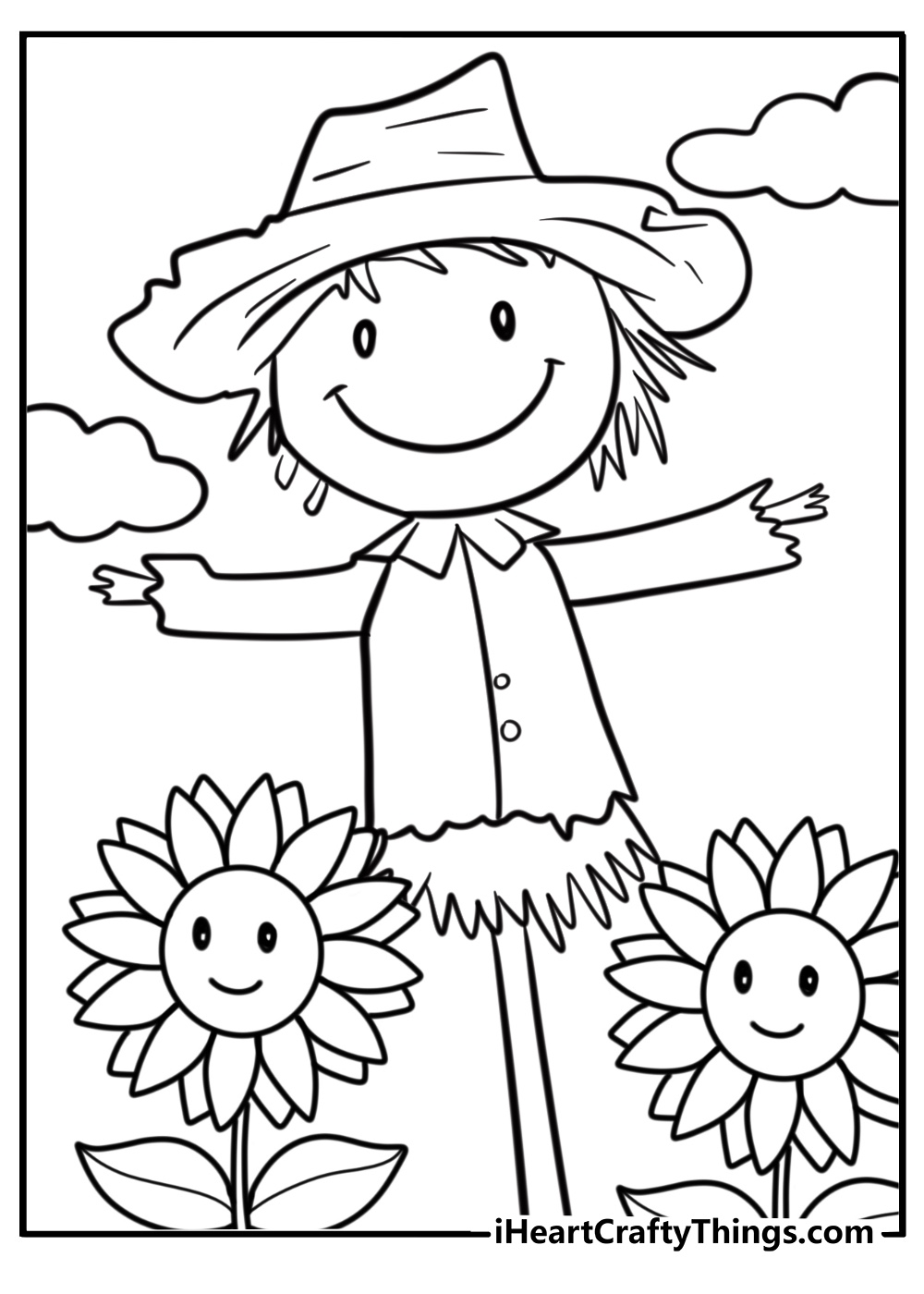 20 Scarecrow Coloring Pages 100 Free To Print 
