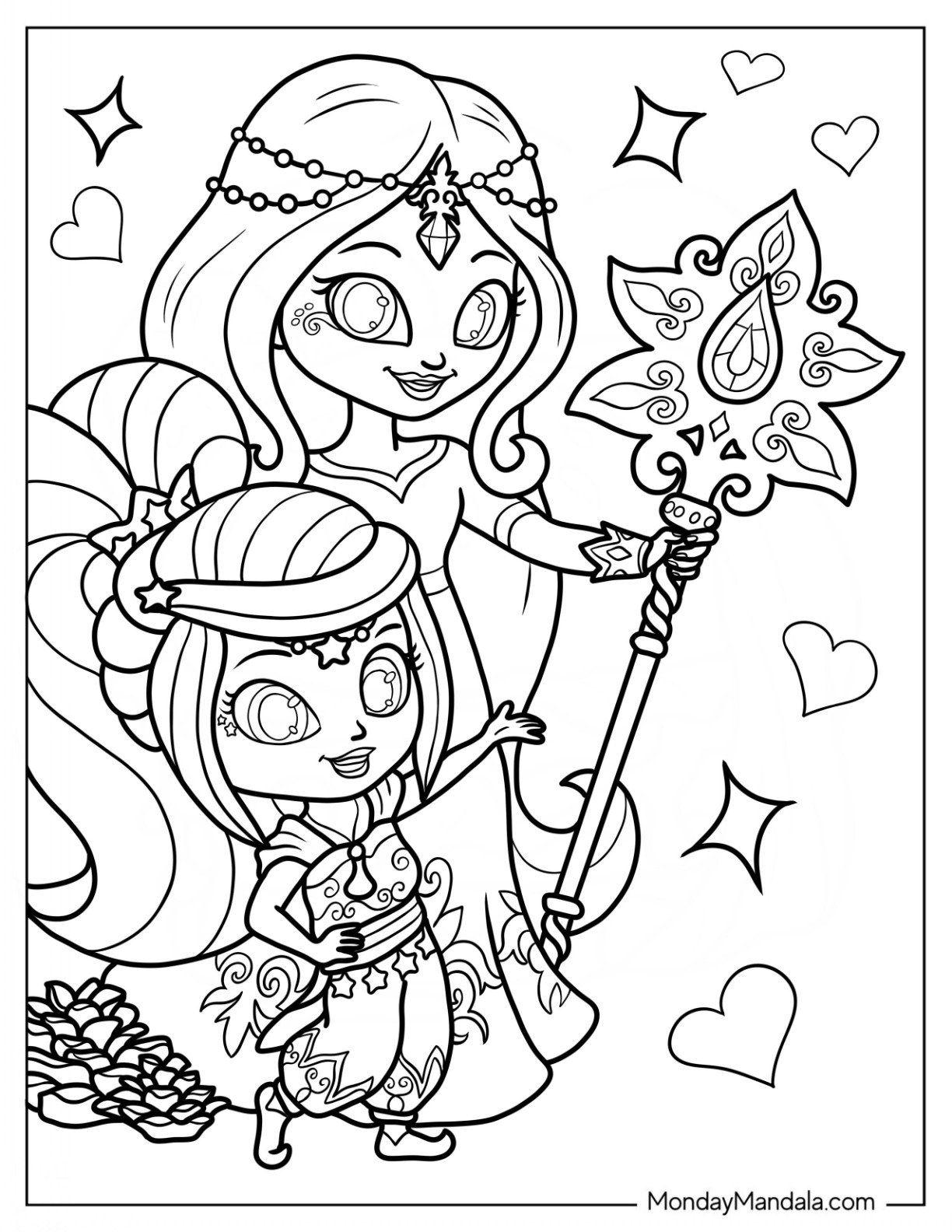 20 Shimmer And Shine Coloring Pages Free Printables 