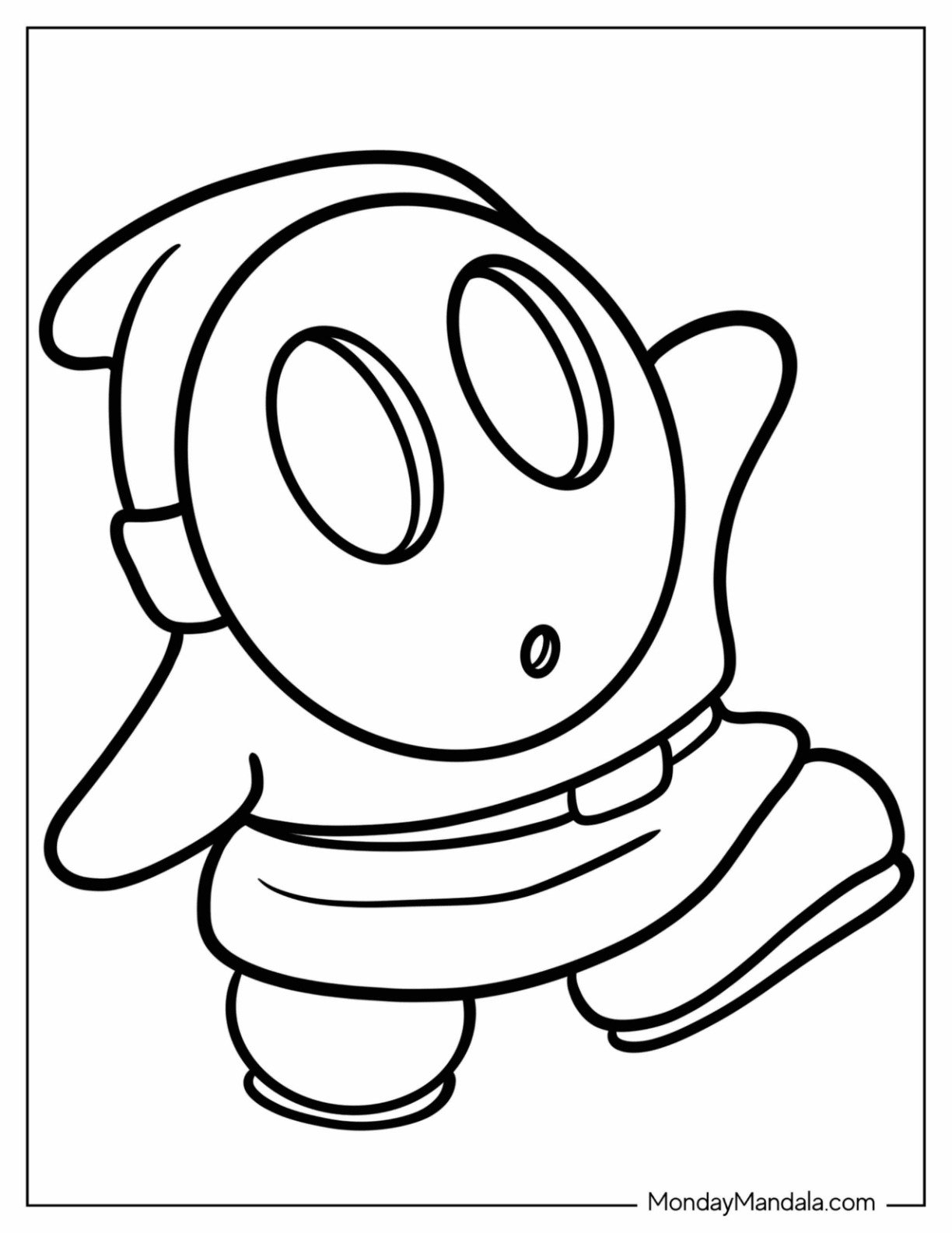 20 Shy Guy Coloring Pages Free PDF Printables 