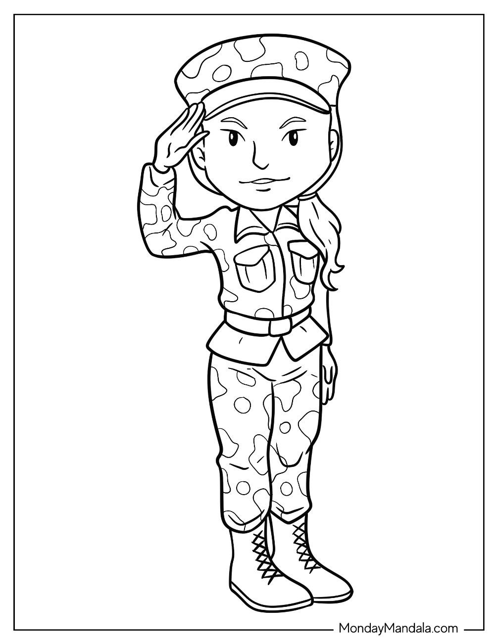 Printable Army Coloring Pages