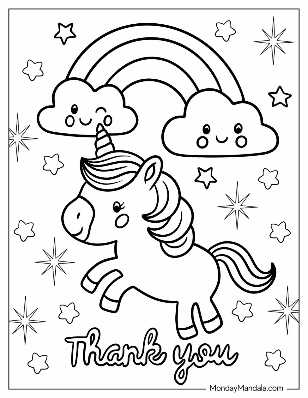 Thank You Coloring Pages Printable