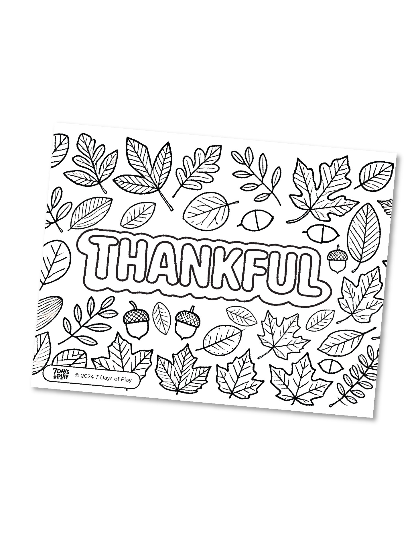 Thanksgiving Coloring Printable Pages