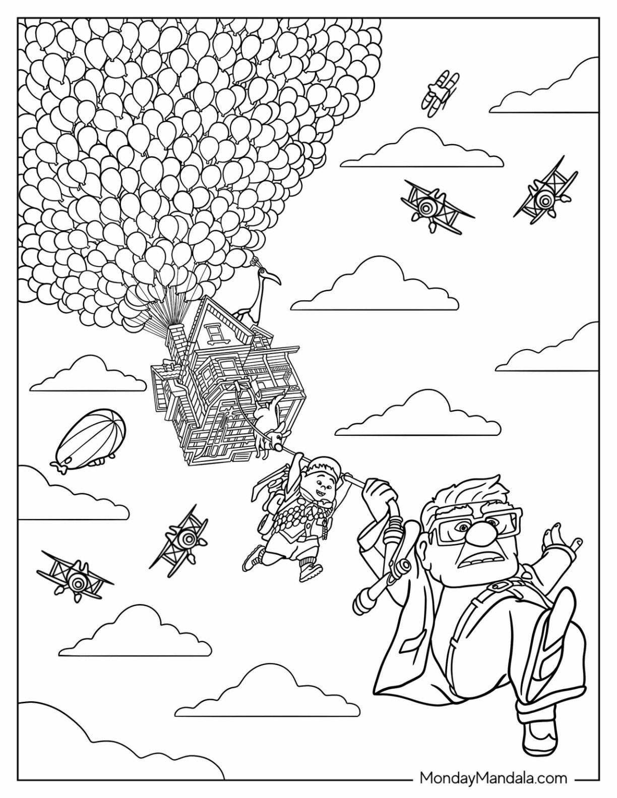 20 Up Coloring Pages Free PDF Printables 