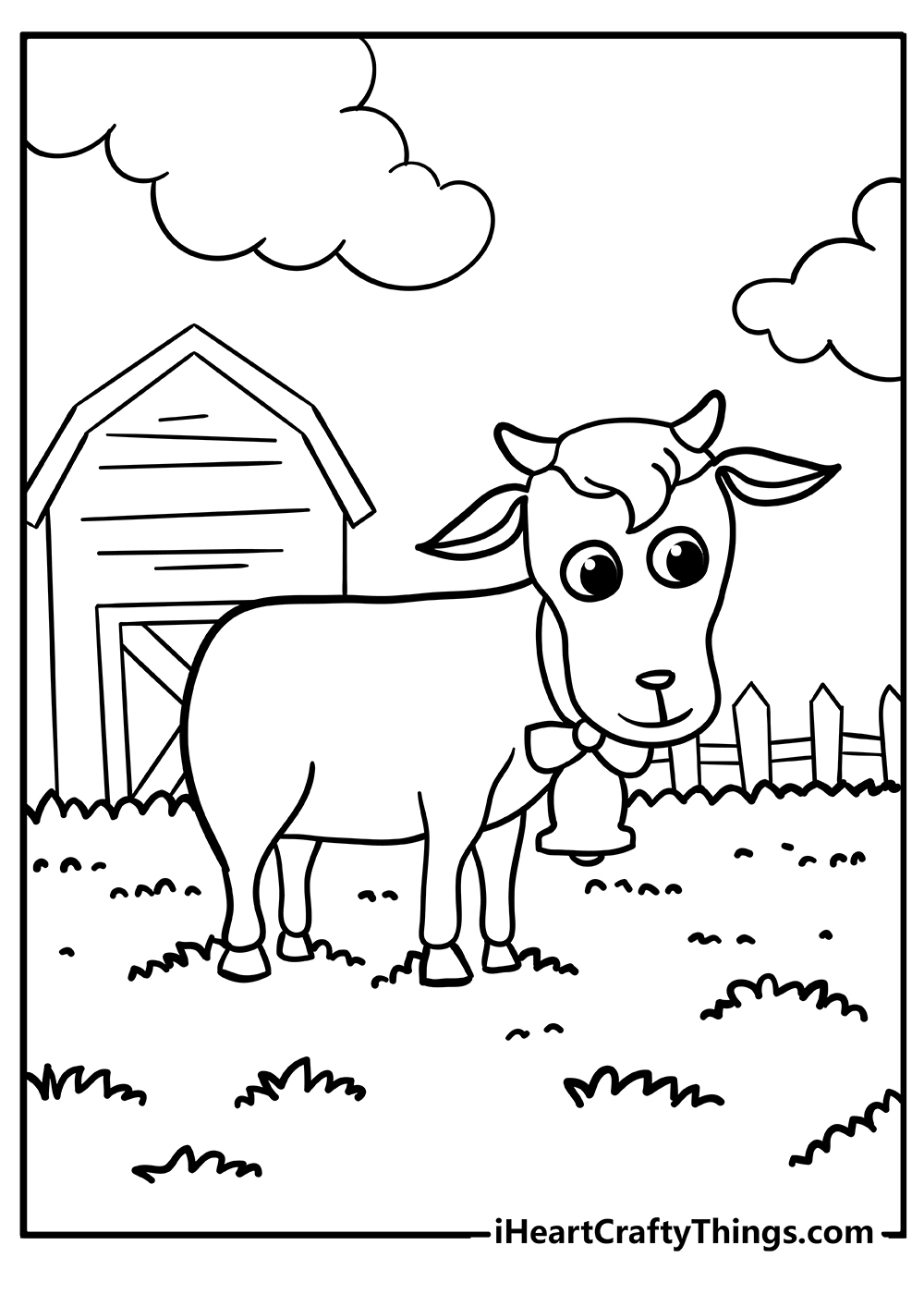 Printable Farm Animals Coloring Pages
