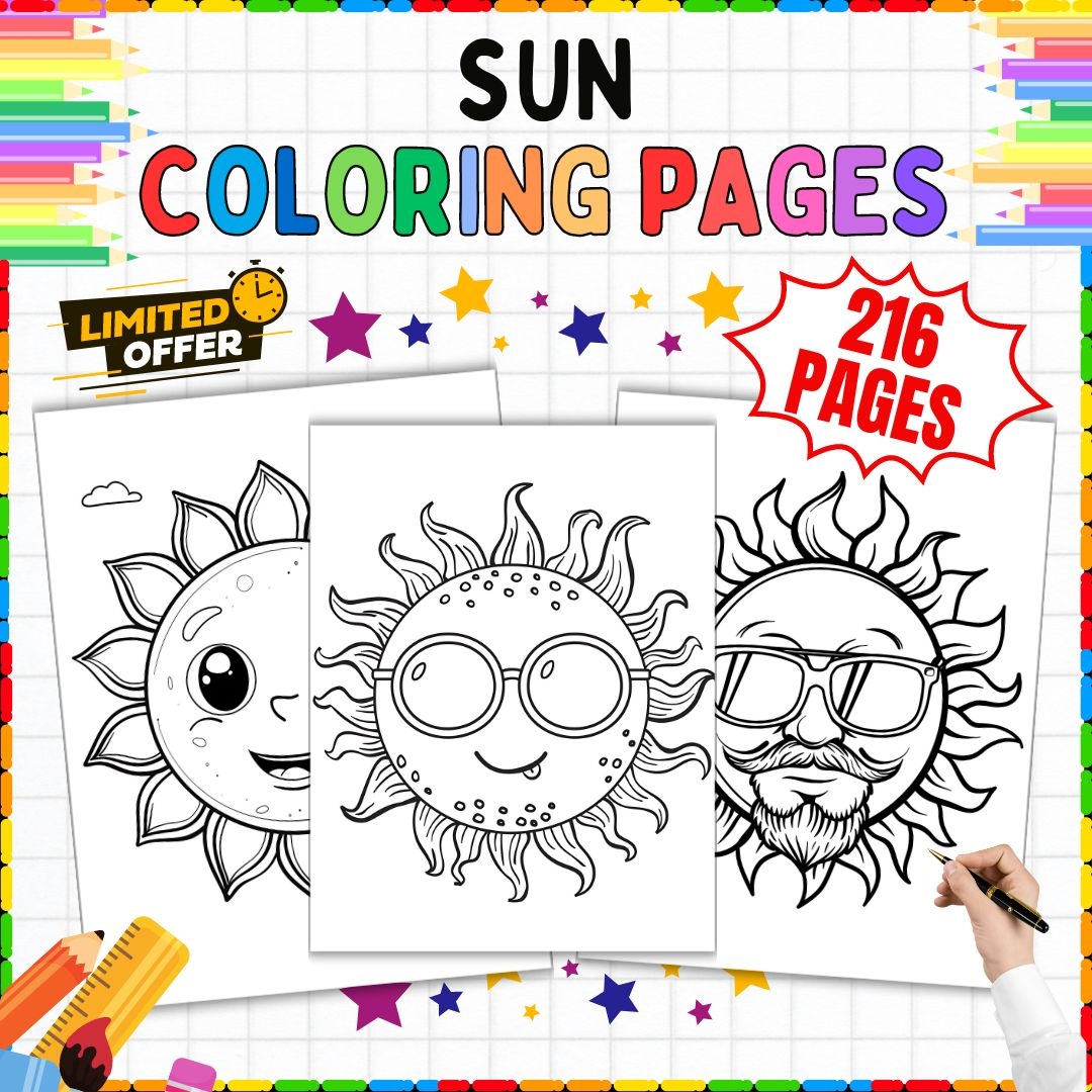 200 Sun Coloring Pages Printable Art Activities For Kids K 1st 2nd Grade Made By Teachers