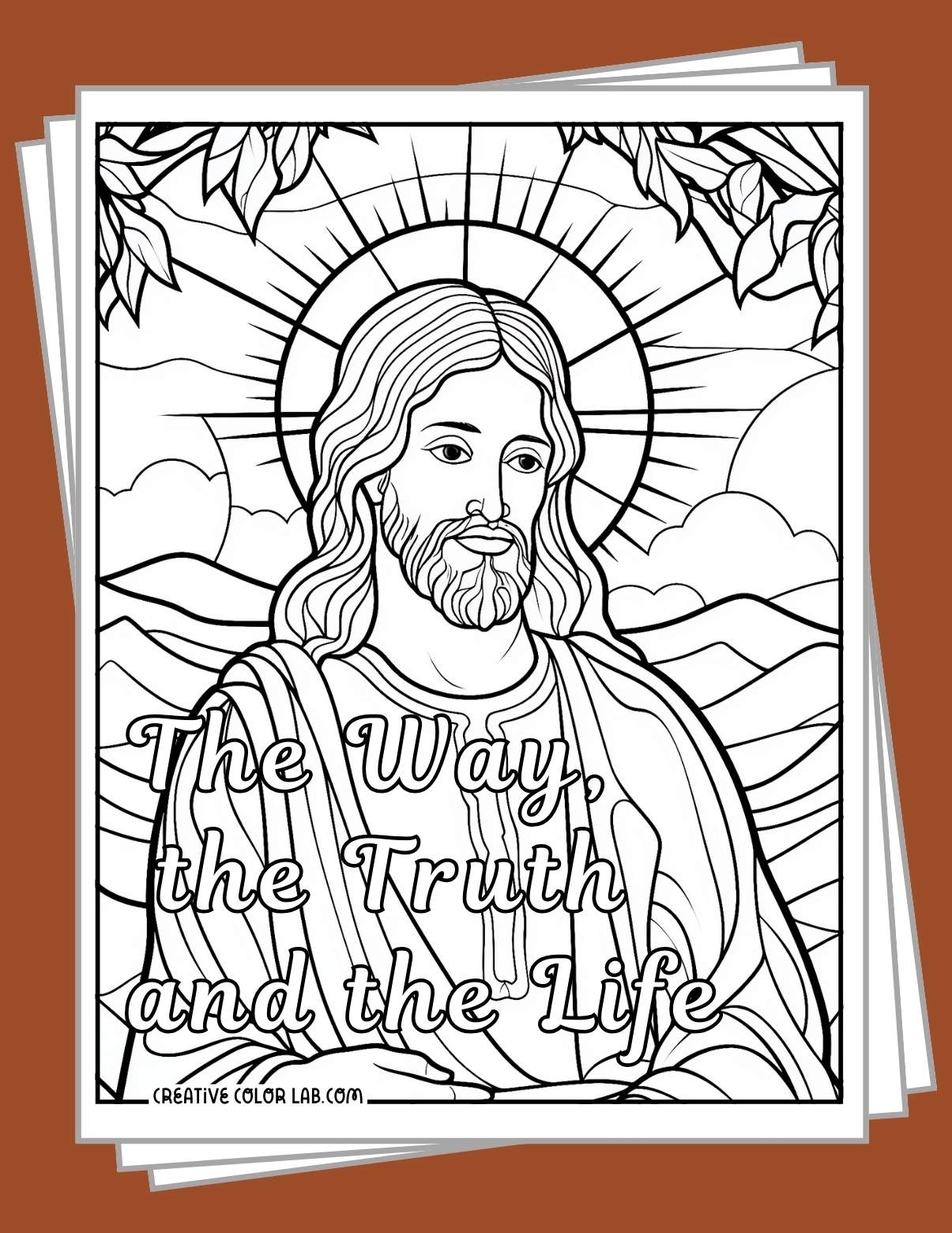 Printable Divine Mercy Coloring Page