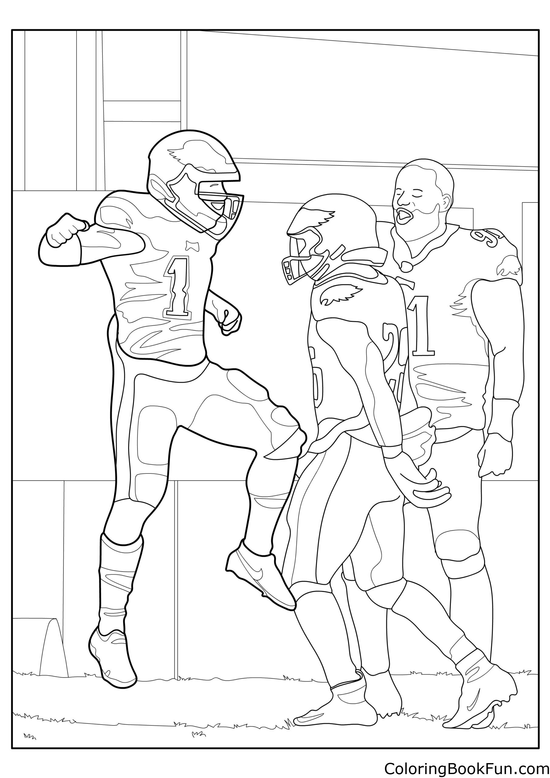 21 Jalen Hurts Coloring Pages ColoringBookFun