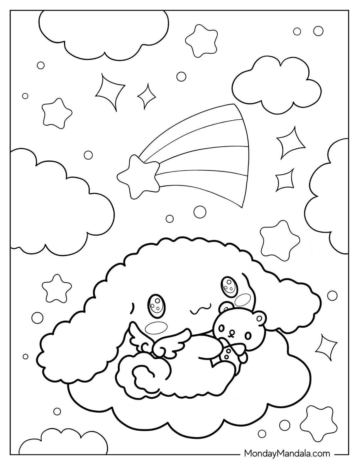 Free Printable Cinnamoroll Coloring Pages