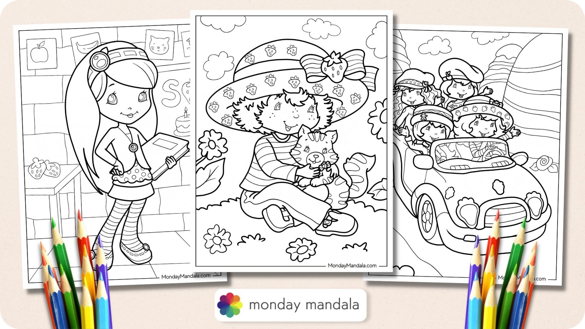 Free Printable Coloring Pages Strawberry Shortcake