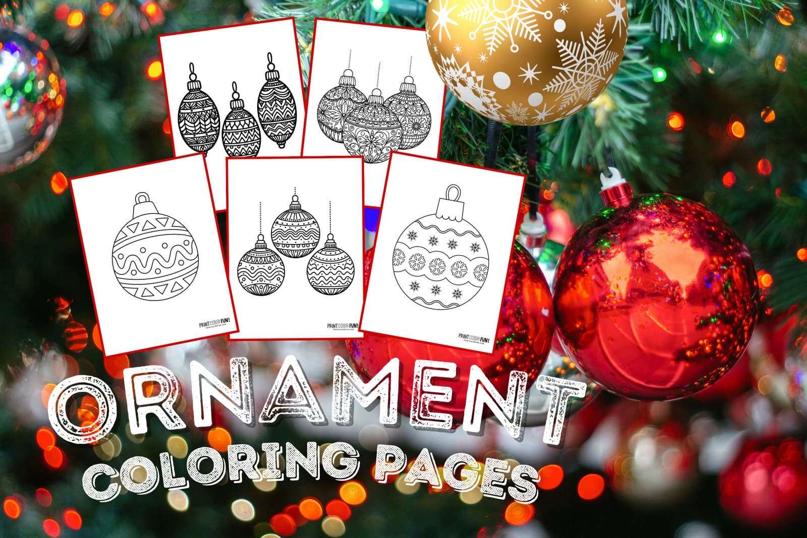 Free Printable Christmas Ornament Coloring Pages