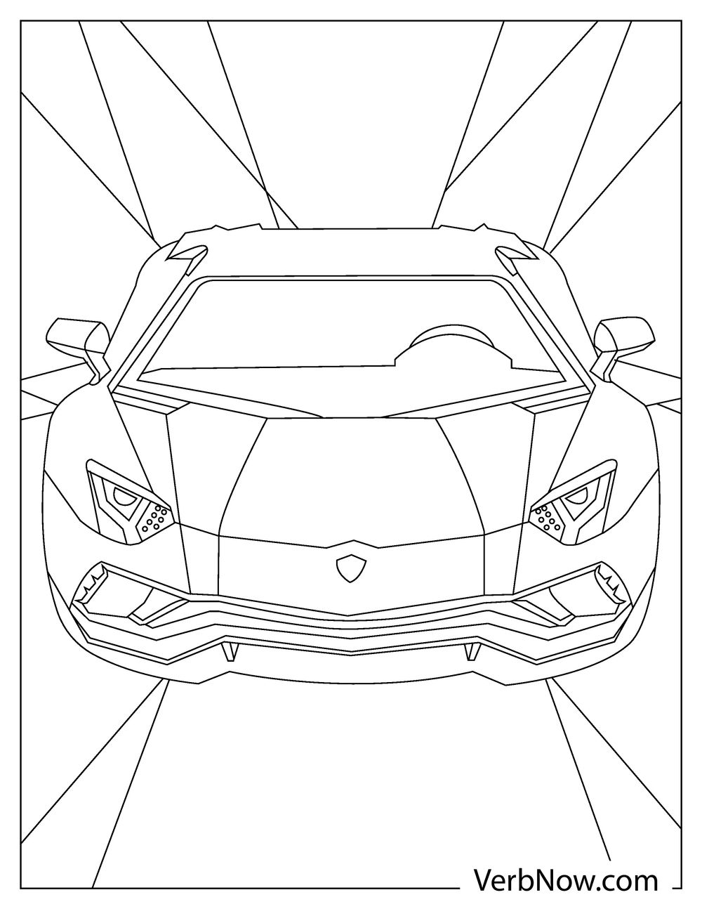 Lamborghini Coloring Pages Free