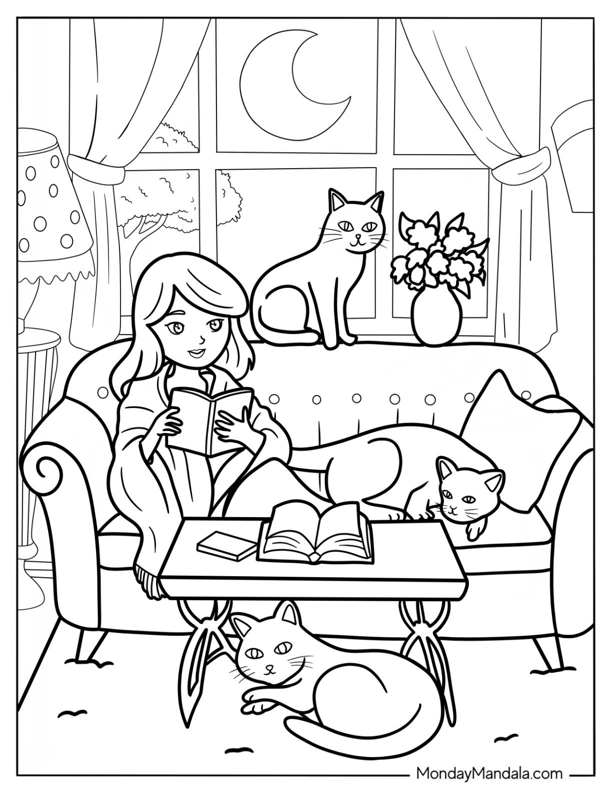 24 Cozy Coloring Pages Free PDF Printables 