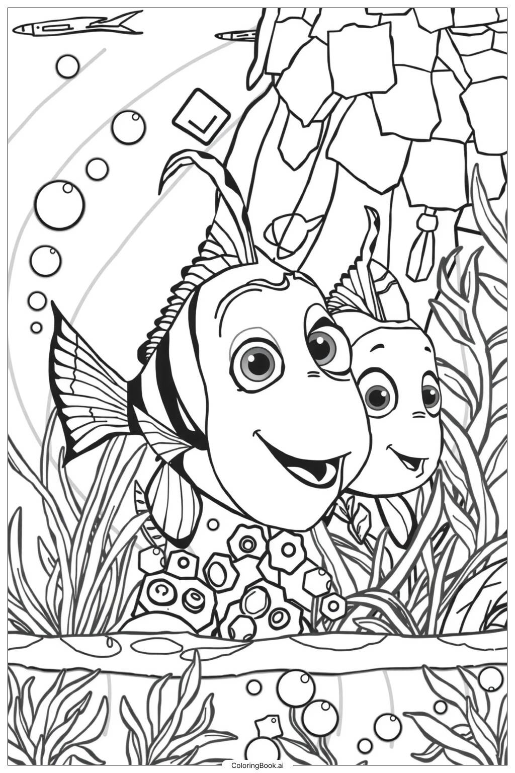 Nemo Printable Coloring Pages