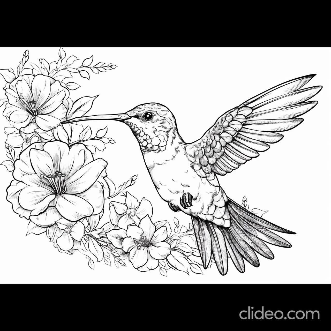 24 Hummingbird Wonders 24 Detailed Coloring Pages For Adults Print Paint And Relax Instant PDF Download DIN A4 Size